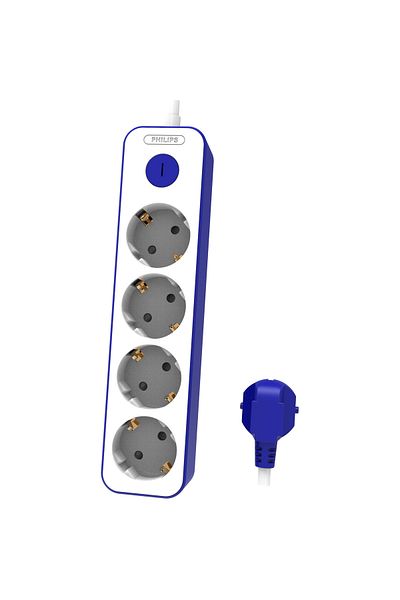 Philips Prelungitor CHP2145U/58, cu întrerupător, 4 prize, 1,5 m