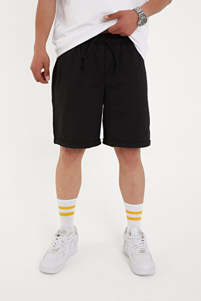 Pavotti Erkek Bermuda Şort Duble Paça Pike Kumaş ( Geniş Kalıp )