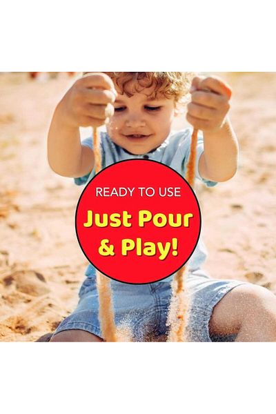 MARAH TOYS 10 kg of sterilized white sand, natural, washed, micronized, filtered, dust-free, safe for children from allergies and diseases.