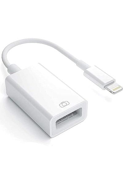 Generic USB Camera Adapter Cable OTG Compatible with iPhone/iPad Supports iOS 13 and Earlier Female Connecto