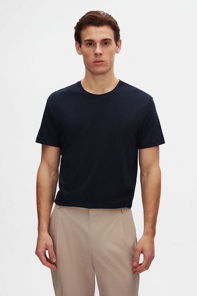 D'S Damat Μπλουζάκι Comfort Navy Blue 100% βαμβάκι