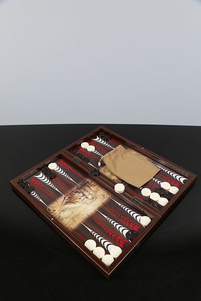 imsaconcept Folding Wooden Backgammon Set Gift for Lover, Friend 1St Class Quality