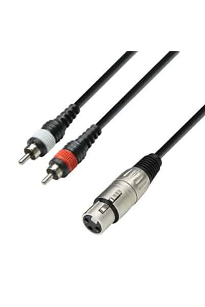 adam hall Cables 3 STAR YFCC 0300, Cablu XLR mama 2 RCA tata, 3m