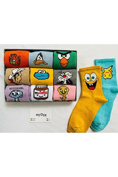 myDea Κολεγιακές κάλτσες με μοτίβο Unisex χαρακτήρων 6 ζευγαριών (χωρίς κουτί)
