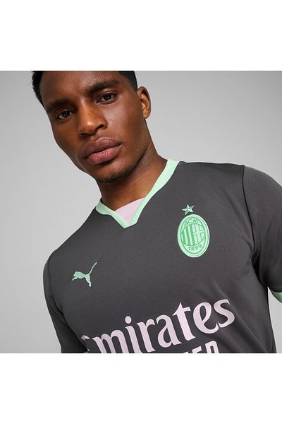 Puma Mens Ac Milan 24/25 Third Football Jersey Top - Gray