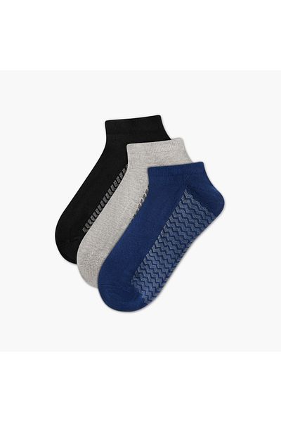 FAV Set of 3 - Textured Non Terry Ankle Length Socks