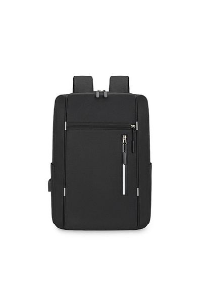 OEM Set 3 piese, Rucsac Smart Pack, Negru, panza oxford, port usb extern