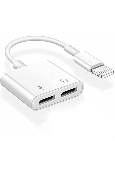 Others Lightning Male to Dual Lightning Female Adapter – Charging and Headphones 2 in 1 for iPhone