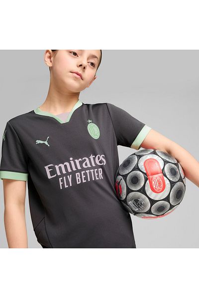 Puma Youth Kids Ac Milan 24/25 Third Football Jersey Top - Gray
