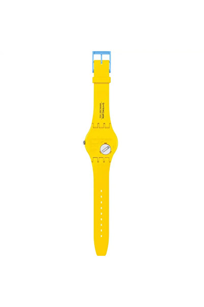 Swatch Unisex Analogue Quartz Movement Watch with Bio-sourced 41mm Case and Silicone Bracelet