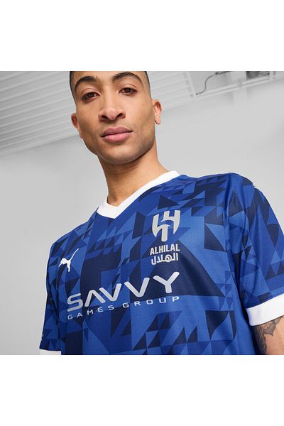 Puma قميص كرة قدم رجالي من الهلال 24/25 - أزرق