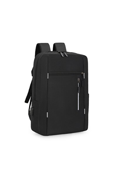 OEM 3-piece set, Smart Pack Backpack, Black, oxford canvas, external usb port