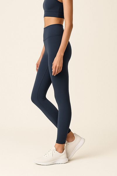 HNX Women's High Waist Tight Full Length Sports Leggings |   Indigo