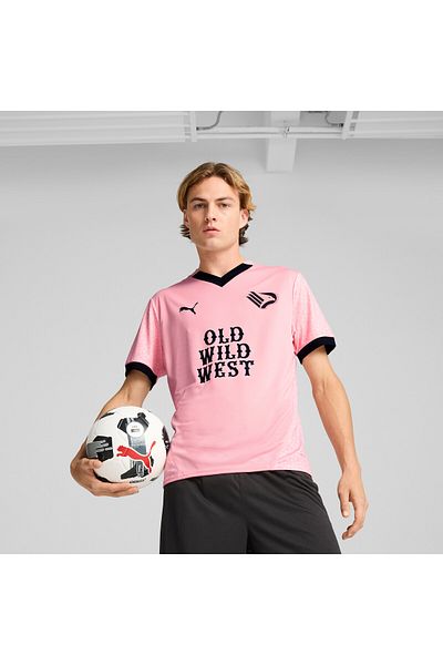 Puma Mens Palermo F.c. 24/25 Home Football Jersey Top - Pink