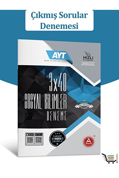 HizliKitapAl. 3x40 AYT Sosyal Bilimler Çıkmış Sorular Denemesi