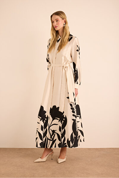 Aker Desenli Gömlek Elbise