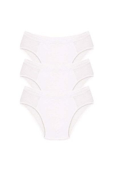 Celira Men's Cotton 3-Piece White Slip 40129