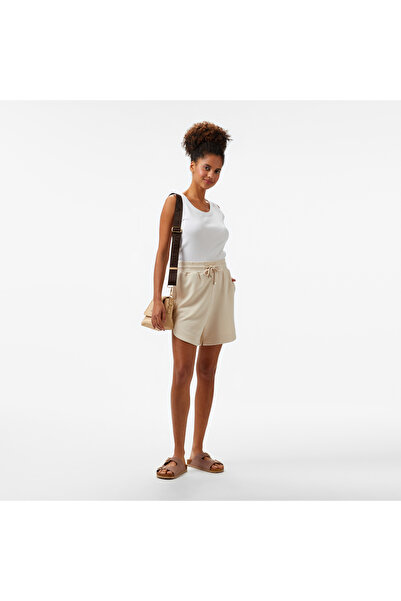 Nautica Kadın Krem Regular Fit Şort