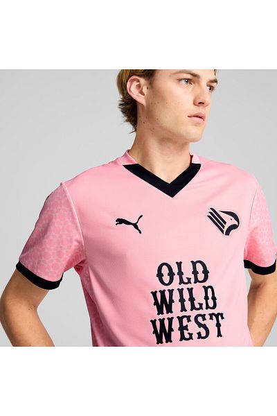 Puma Mens Palermo F.c. 24/25 Home Football Jersey Top - Pink