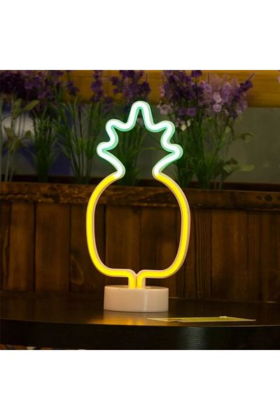 Choice Pineapple Neon Sign USB LED Decoration Unicorn Flamingo Lamp Moon Rainbow For Home Kid Room Bedside