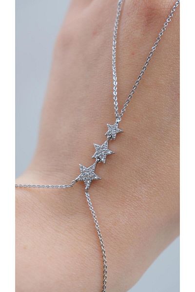 Jerie Triple Star Zircon Stone Detailed Şahmeran