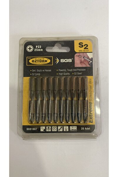 SGS POZİDRİV UÇLU BİTS PZ1 1/4 25 MM