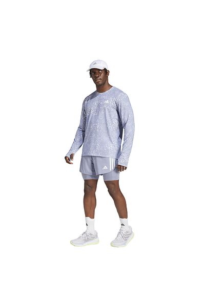 adidas Otr E 3s 2in1 S Ανδρικό μωβ σορτς για τρέξιμο Ανδρικό σορτς για τρέξιμο Jd2321