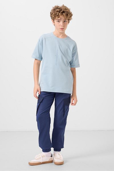 TOMMY LIFE Parlament Standard Fit Woven Lightweight Flexible Chino Boy's Trousers - 11271