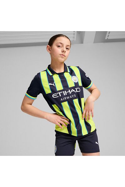 Puma Youth Boys Manchester City 24/25 Away Football Jersey Top - Multicolor