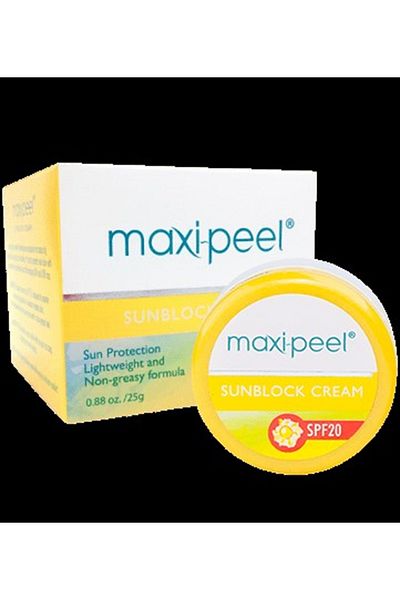 MAXI PEEL Maxipeel Sun Protection Cream - With SPF 20 - Lightweight and Non-Greasy Formula - For Day Use - 25g