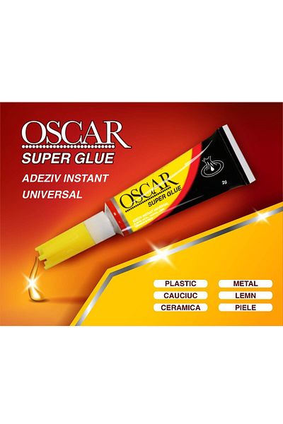 Oscar Set Of 12 Universal Adhesive , Superglue 2gr