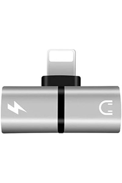 Other Lightning Male to Dual Lightning Female OTG Adapter – T-Shaped – for Audio and Charging