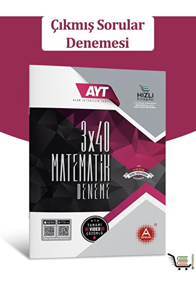 HizliKitapAl. 3x40 AYT Fen Bilimleri Çıkmış Sorular Denemesi