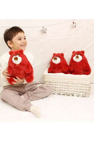 HONEYKİD Special Gift for Lovers Plush Red Teddy Bear Toy