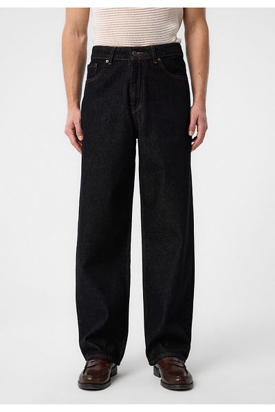 Antioch Black High Waist Relaxed Fit Men's Jeans