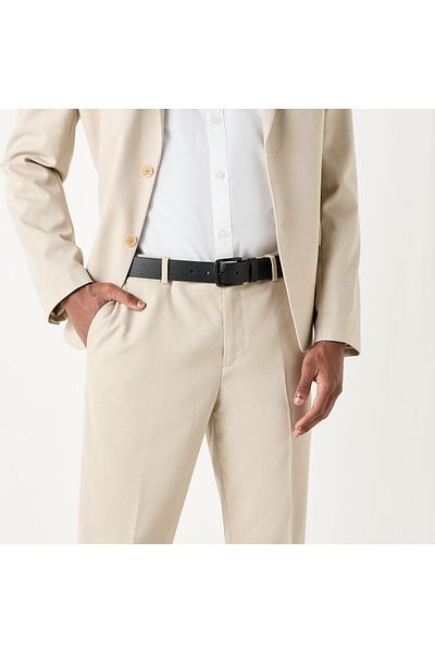 FAV Textured Leather Belt with Pin Buckle Closure
