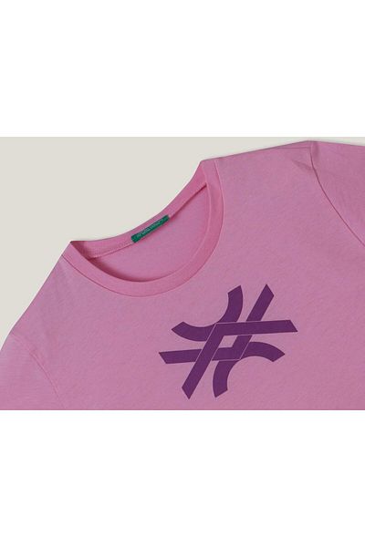 United Colors of Benetton Tricou roz pentru fete