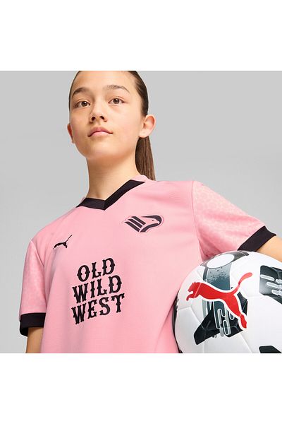 Puma Youth Kids Palermo F.c. 24/25 Home Football Jersey Top - Pink