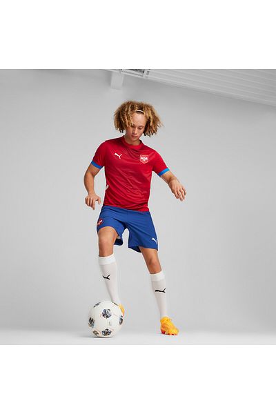 Puma Mens Serbia 2024 Home Football Jersey Top - Red