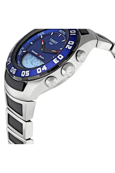 TISSOT Men’s Quartz Movement Watch with Stainless Steel 45mm Case and Bracelet