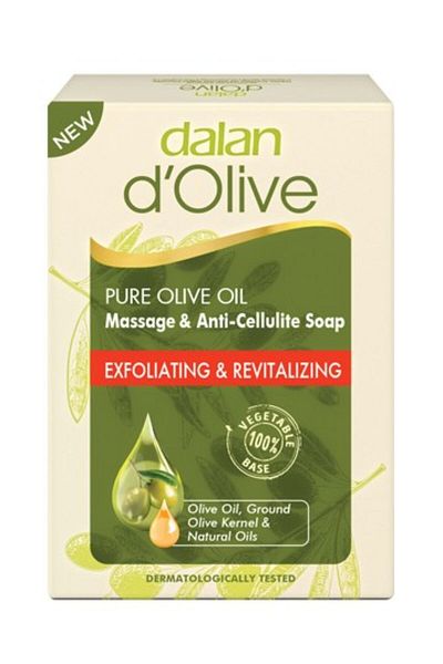 Dalan D'olive Exfoliating Solid Soap Massage & Anti-cellulite, 150gr