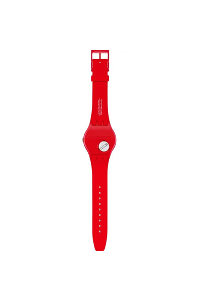 Swatch Unisex Analogue Quartz Movement Watch with Bio-sourced 41mm Case and Silicone Bracelet