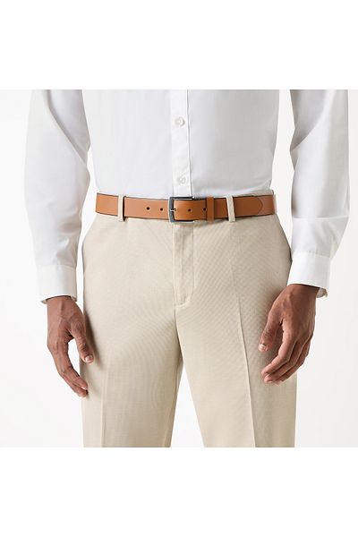 FAV Leather Belt with Pin Buckle Closure