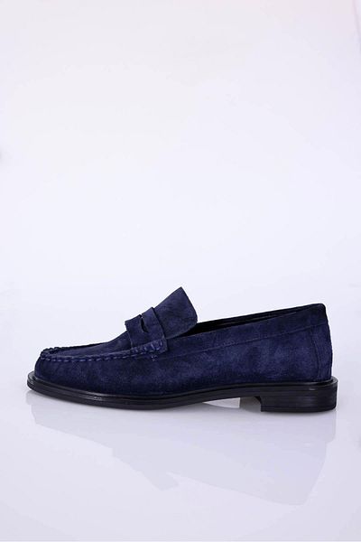 5in1Canpolat Navy Blue Moccasin 35507