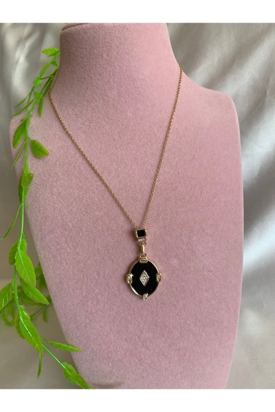 Ebruli مثلث نموذج قلادة لوحة الصلب