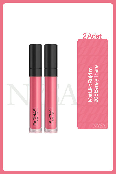 Farmasi Mat Likit Ruj 208 Barely There - 2 Adet