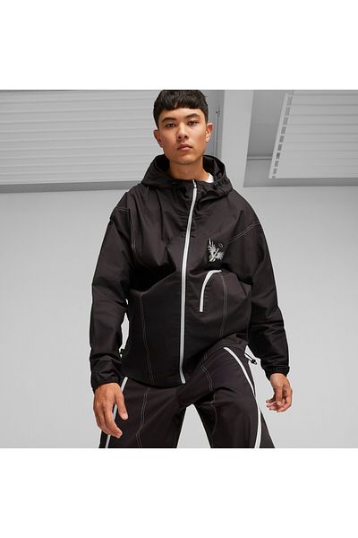 Puma Mens Melo X Toxic Basketball Dime Sweat Jacket - Black