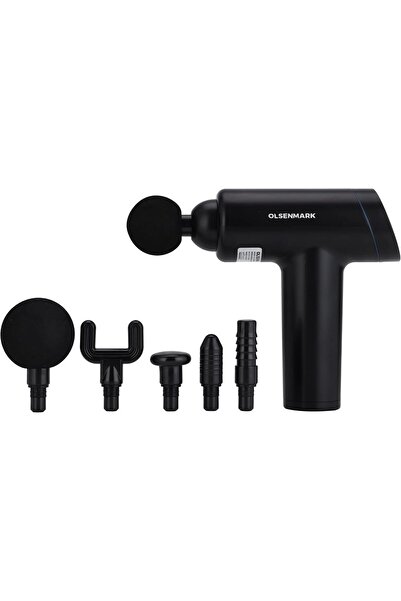 Olsenmark مسدس تدليك قرع (قابل لإعادة الشحن، 6 رؤوس)