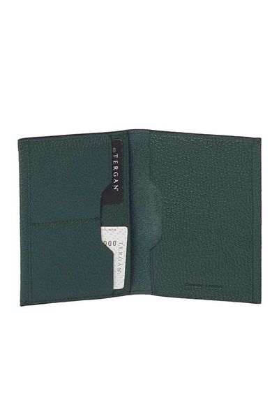 Tergan Green Genuine Leather Unisex Passport Holder - S1Ps00001657-I5T