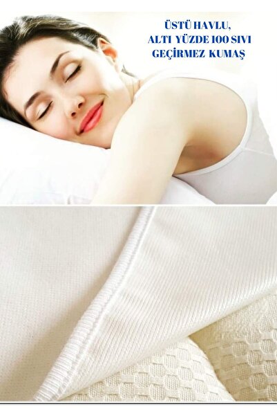 Simple. The Pillow 90*190 Cm Tek Kişilik Yatak Alezi Lastikli Koruyucu Su Geç...